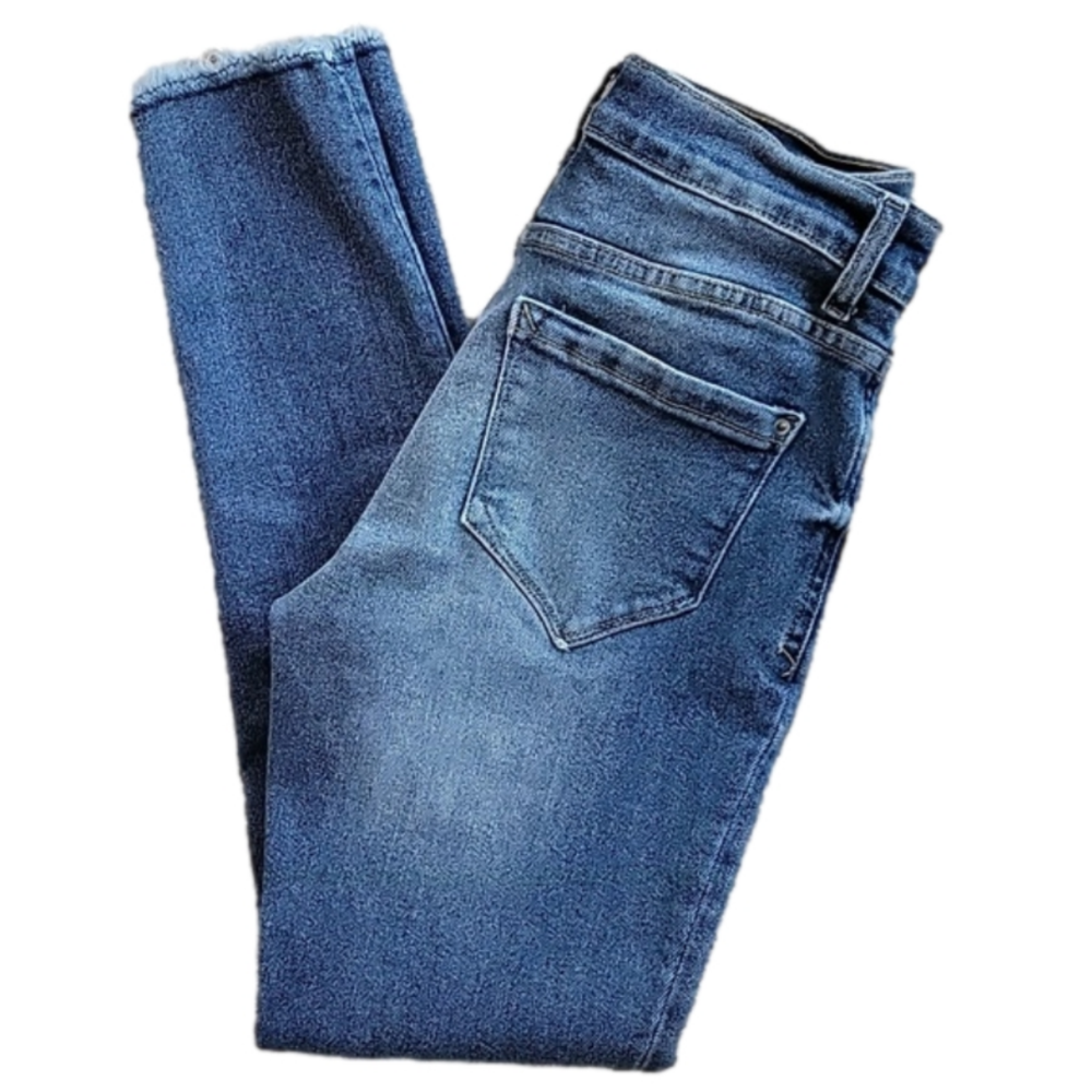 Kensie Buttonfly Vintage Luxe Ulrimate High Rise Skinny Size 2/26 EUC